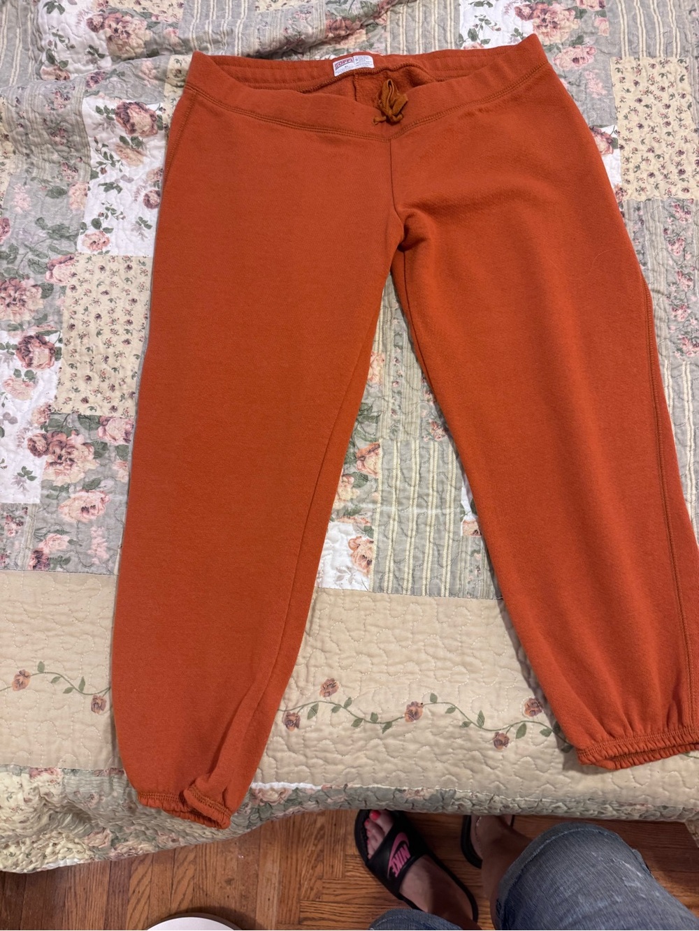 Soffe Women's Rust Orange Drawstring Joggers